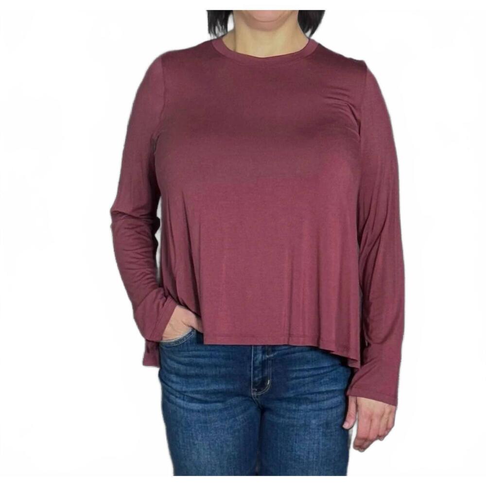 NEW WASABI + MINT soft spoken top in mahogany